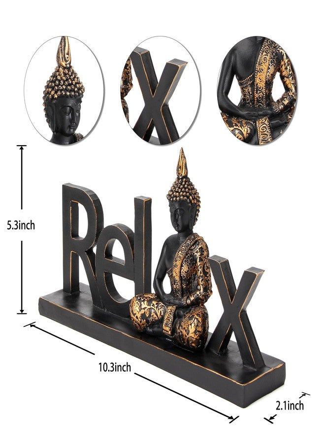 Smadeer Buddha Statue Buddah Buda - Buddah Statues for Home Decoration,Laughing Buddha Statue for Yoga feng Shui Meditation Spiritual Room Decor,Buddha Decor Indoor, Relax Budha Zen Decor - Image 2
